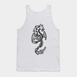 Silver Dragon Cool Steel Dragon Tank Top